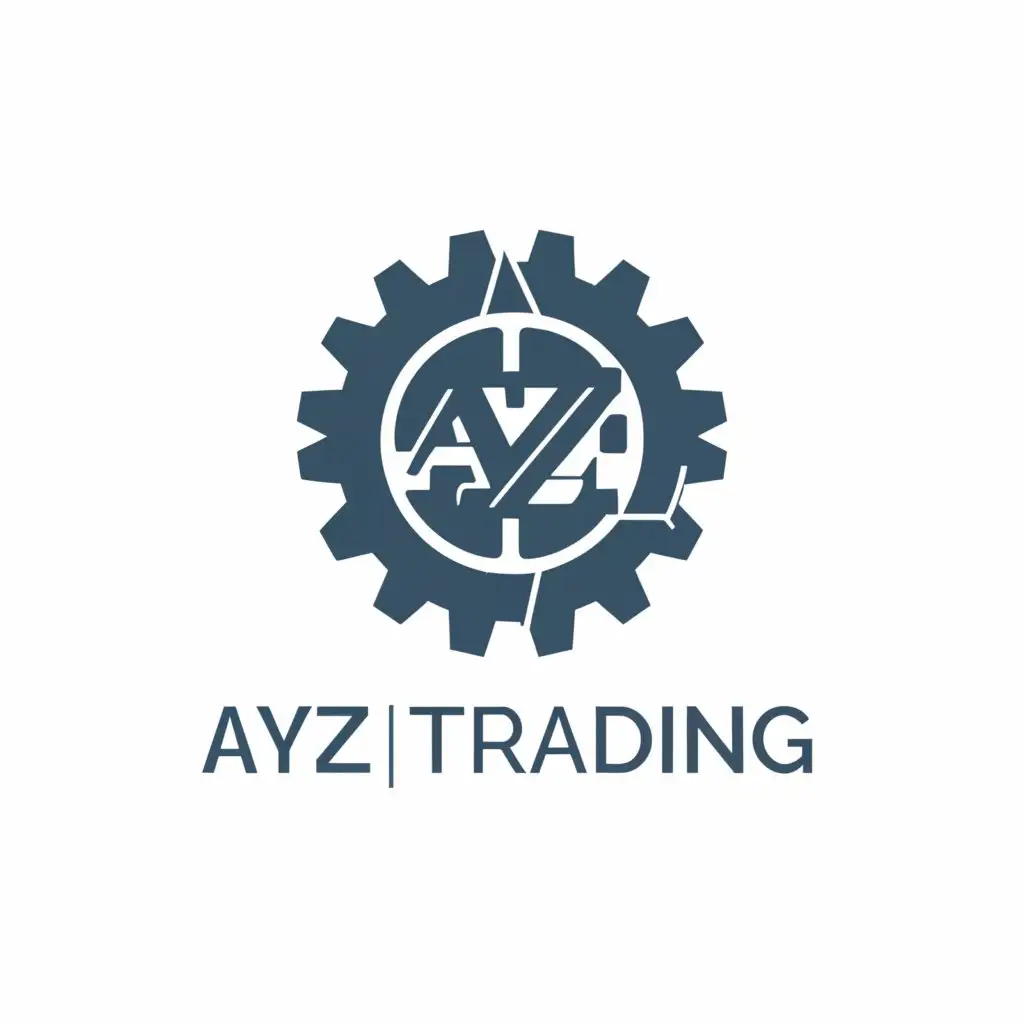 LOGO-Design-For-AYZ-Trading-Modern-Machine-Symbol-on-Clear-Background