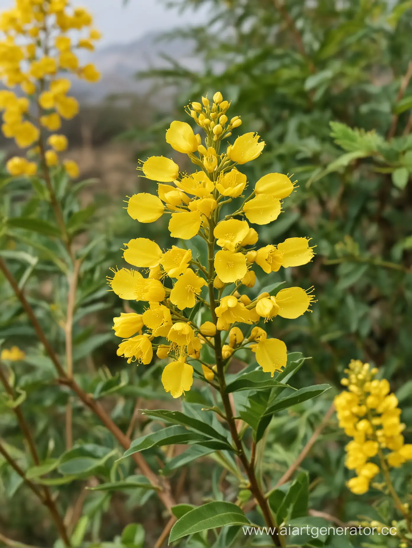 Vibrant-Acacia-Yellow-Blossoms-in-8K-Clarity-Amidst-Lush-Greenery