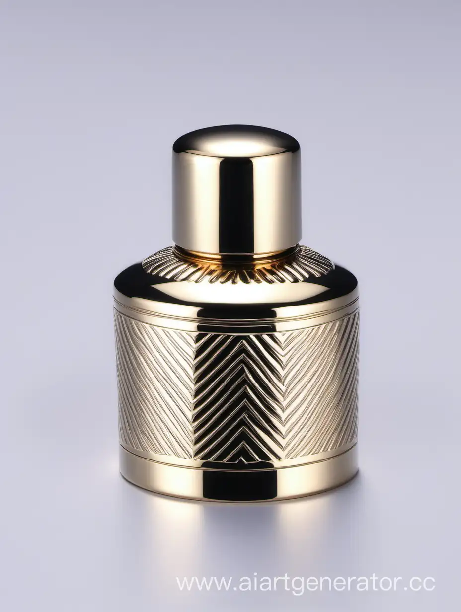 Zamac-Perfume-Decorative-Ornamental-Long-Cap-with-Lines-Metallizing-Finish