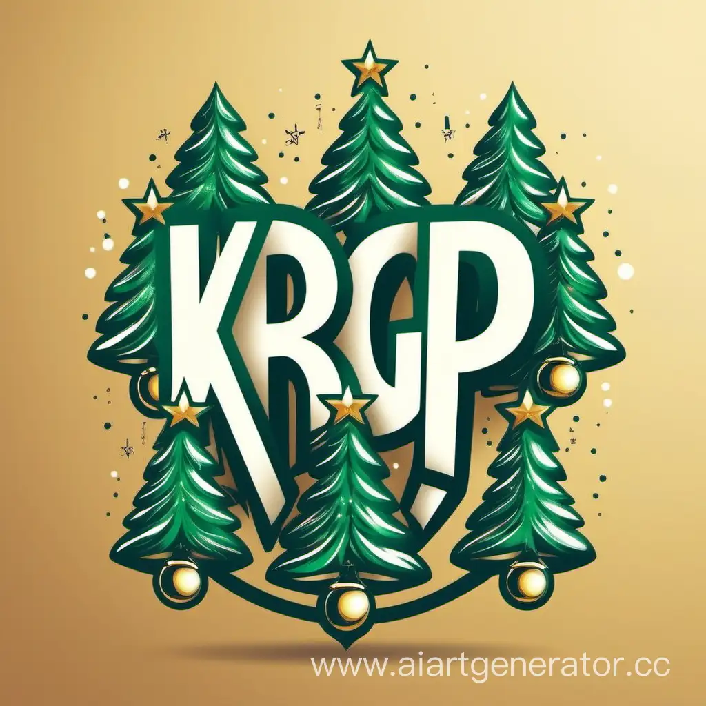 Festive-KRGP-Company-Logo-with-Christmas-Trees-and-Decorations