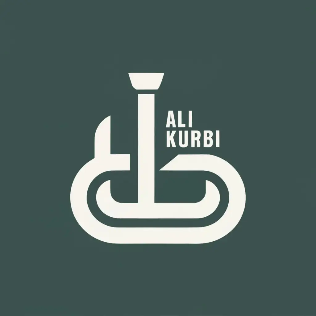 logo, screws fasteners, with the text "ali alkurbi", typography, be used in Construction industry