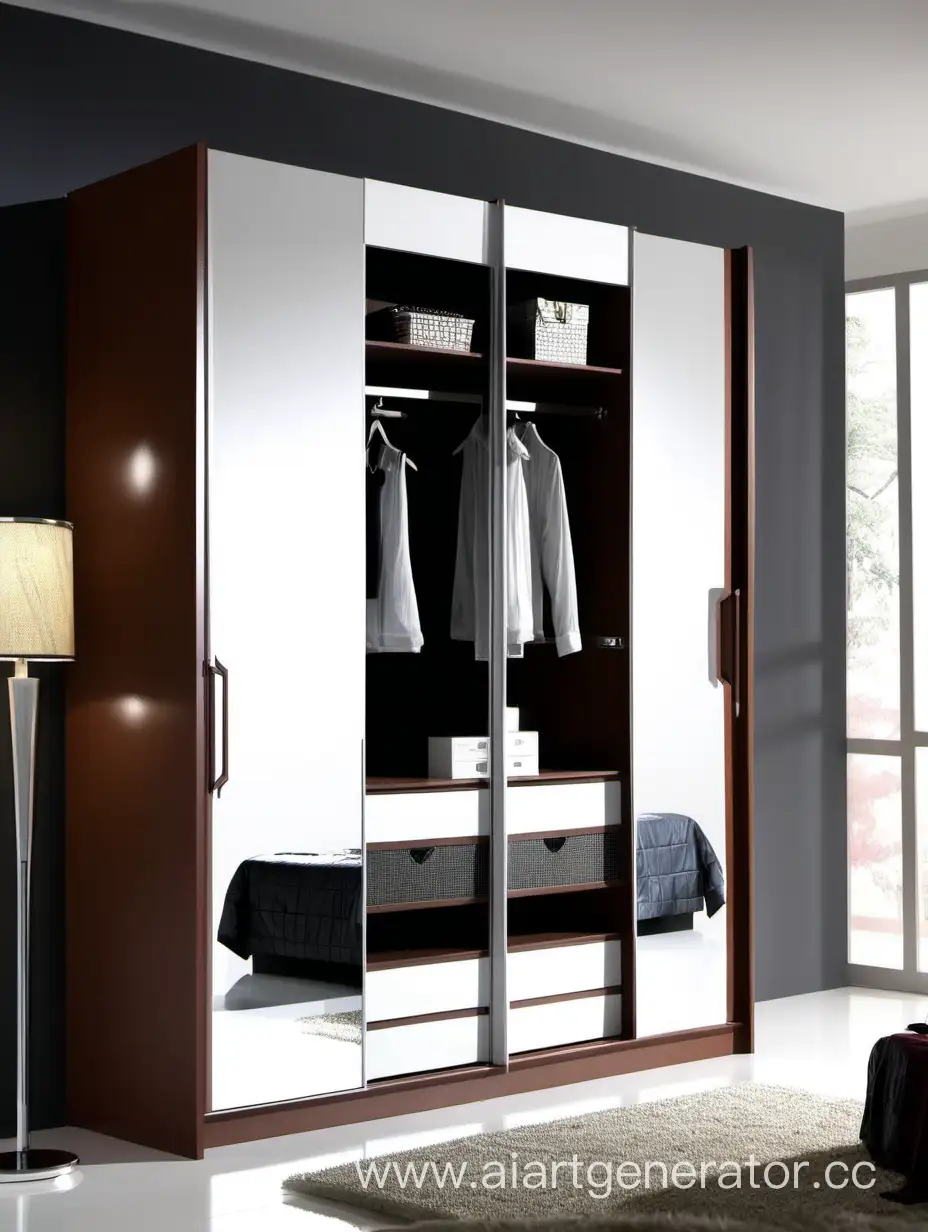 Modern-MDF-Wardrobe-with-Sliding-Doors-and-Mirrors-Sleek-Storage-Solution