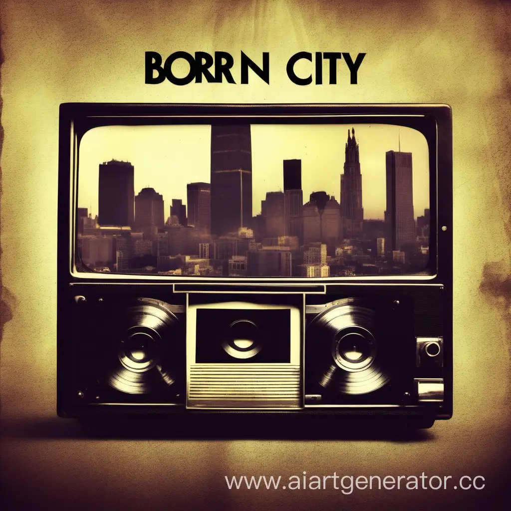 Vintage-Soul-Album-Cover-Born-in-the-City-with-VHS-Aesthetic