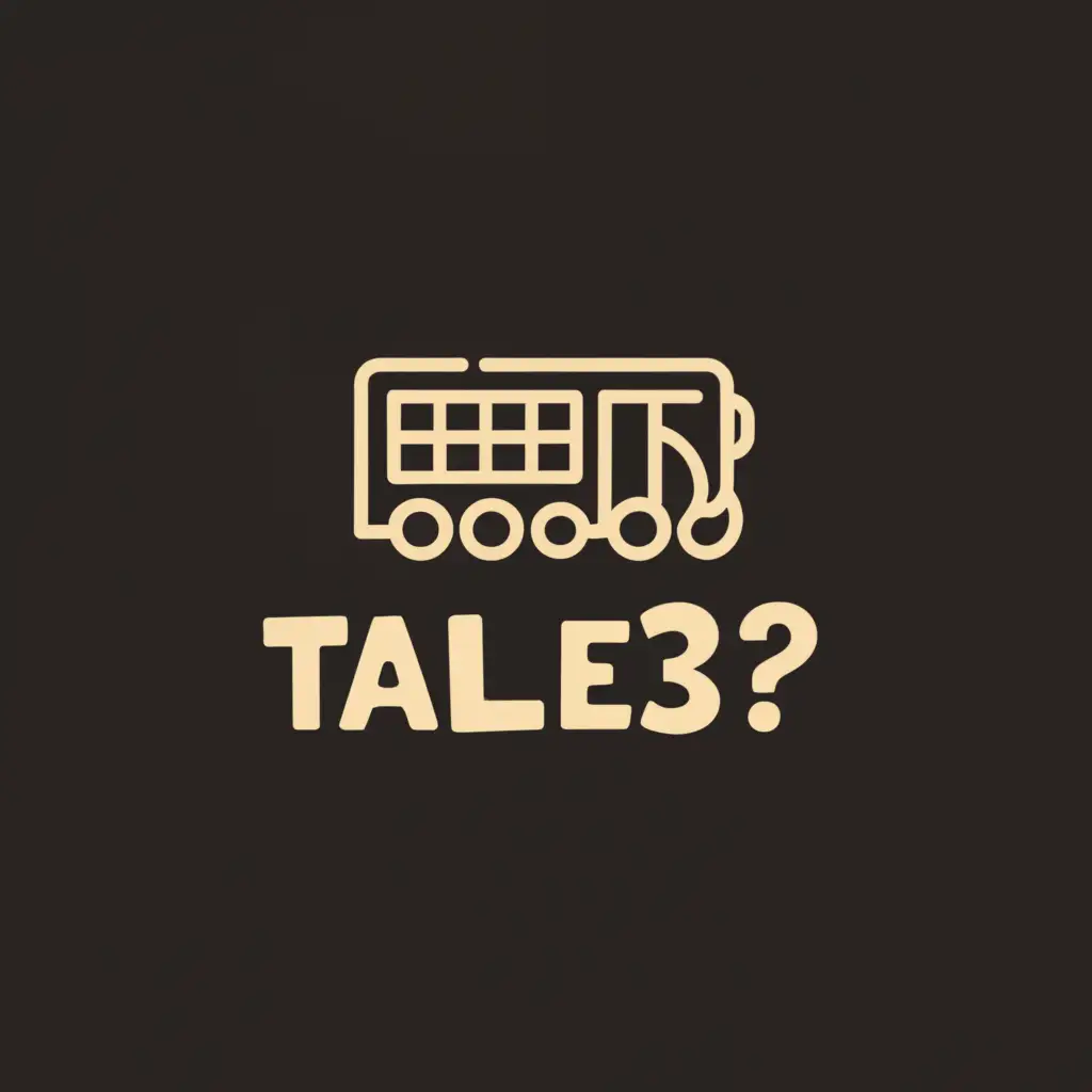 a logo design,with the text "Tale3?", main symbol:Buses,Moderate,clear background