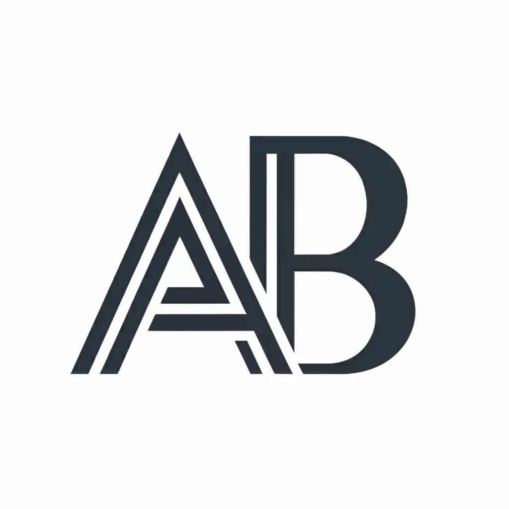 Logo-Design-For-Alpha-Bussin-Minimalistic-AB-Text-with-Alpha-Symbol