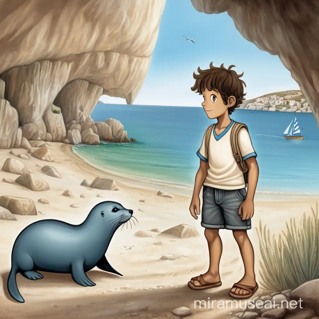 Youthful Caregiver and Orphaned Seal A Journey of Friendship and Ethnographic Discovery in Vrontados Chios