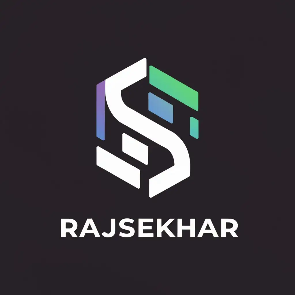 a logo design,with the text "Rajsekhar", main symbol:R,Minimalistic,be used in Entertainment industry,clear background