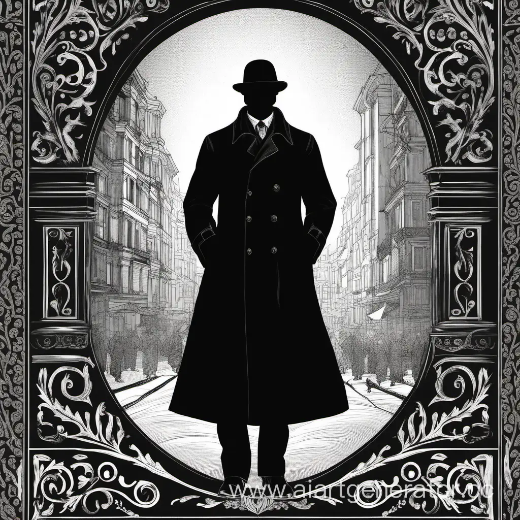 Monochrome-Book-Cover-The-Overcoat-by-Gogol
