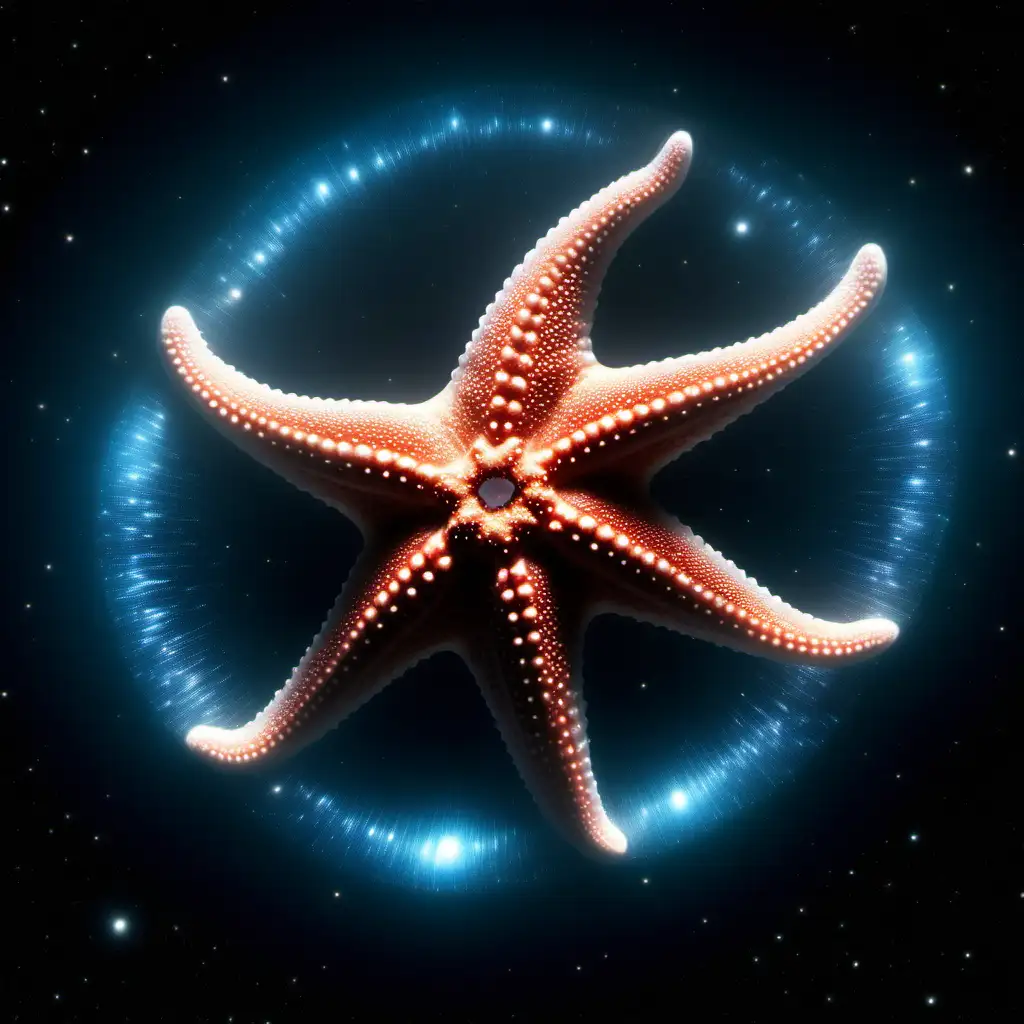 baby being born into a tractor beam starfish and infinity