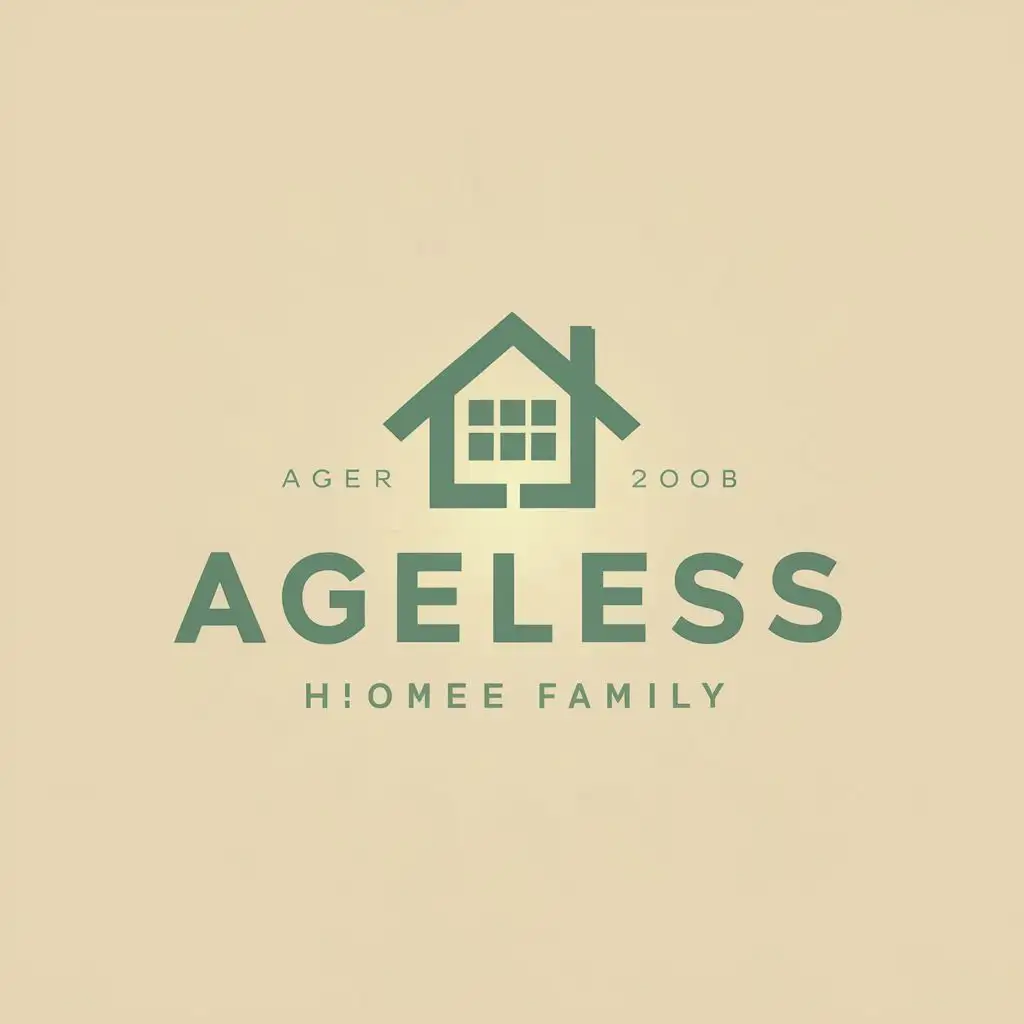 logo, elders, with the text "ageless", typography, be used in Home Family industry