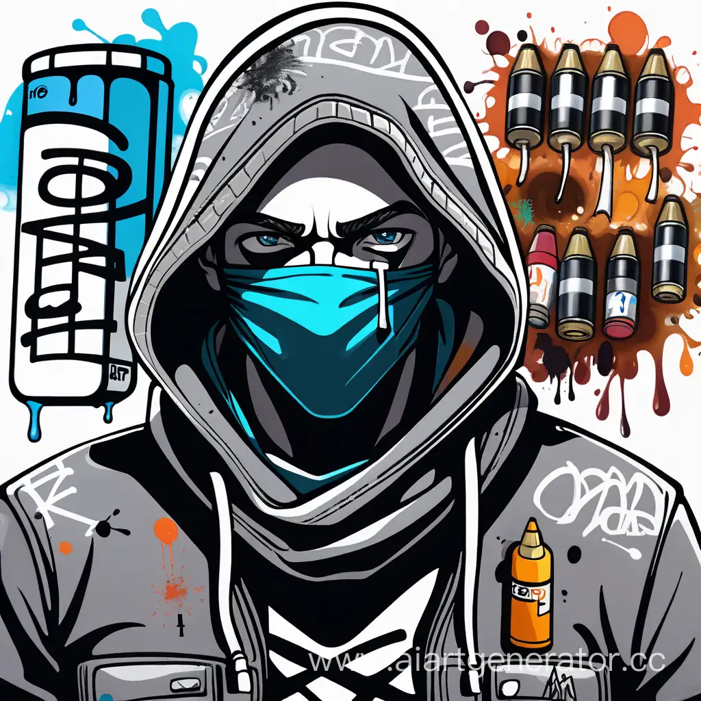 Graffiti-Style-Guy-with-Hood-and-Scarf-in-Urban-Setting