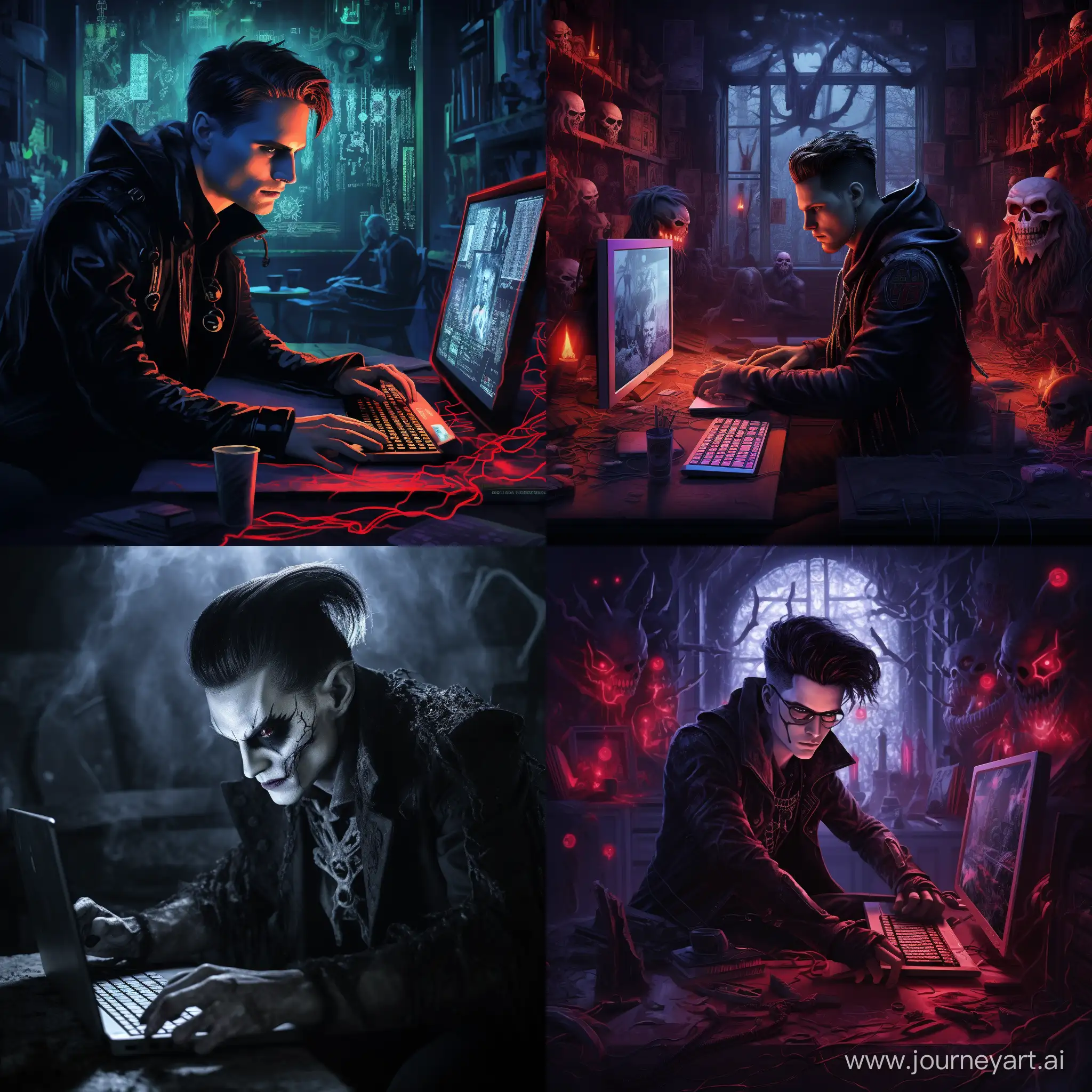 Cyber-Hacker-on-the-Prowl-for-Vampires