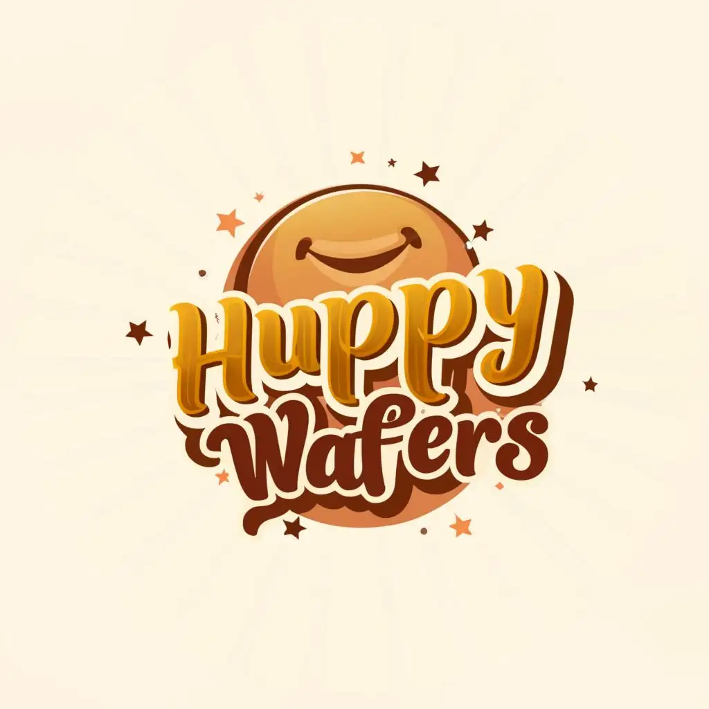 LOGO-Design-for-Huppy-Wafers-Vibrant-Smile-Symbol-on-a-Clear-and-Moderate-Background