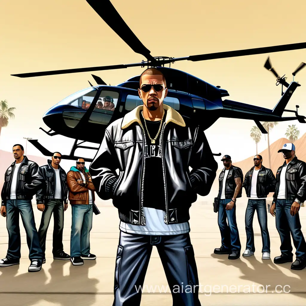 GTA-San-Andreas-Character-and-Gang-by-Black-Tinted-Helicopter