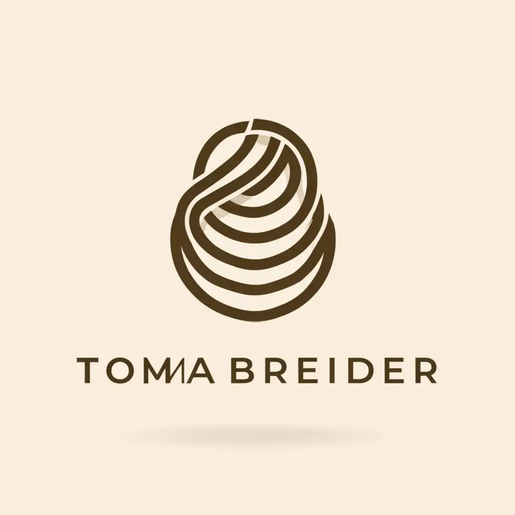 a logo design,with the text "Toma Breider", main symbol:Braids,Moderate,be used in Beauty Spa industry,clear background