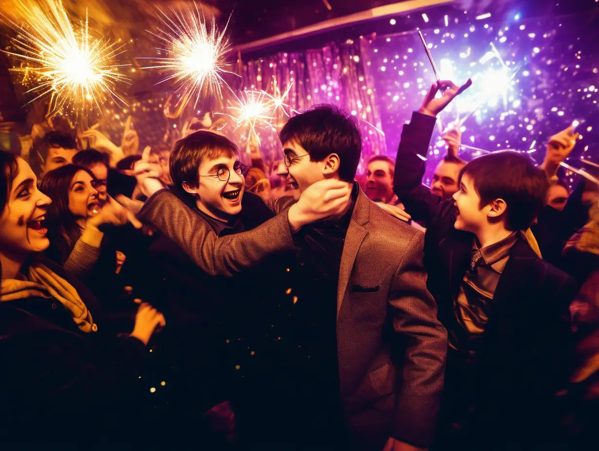 Гарри Поттер отмечает Новый год в Кишиневе, в ночном клубе Курабу. Представьте его, окруженного сверкающими огнями и толпой празднующих людей. В этом сценарии, он может быть в центре танцпола, весело общаясь с друзьями или волшебно манипулируя своей волшебной палочкой, чтобы добавить немного магии в атмосферу праздника. Вокруг него энергия празднования, музыка, танцы и радость предвкушения нового года.