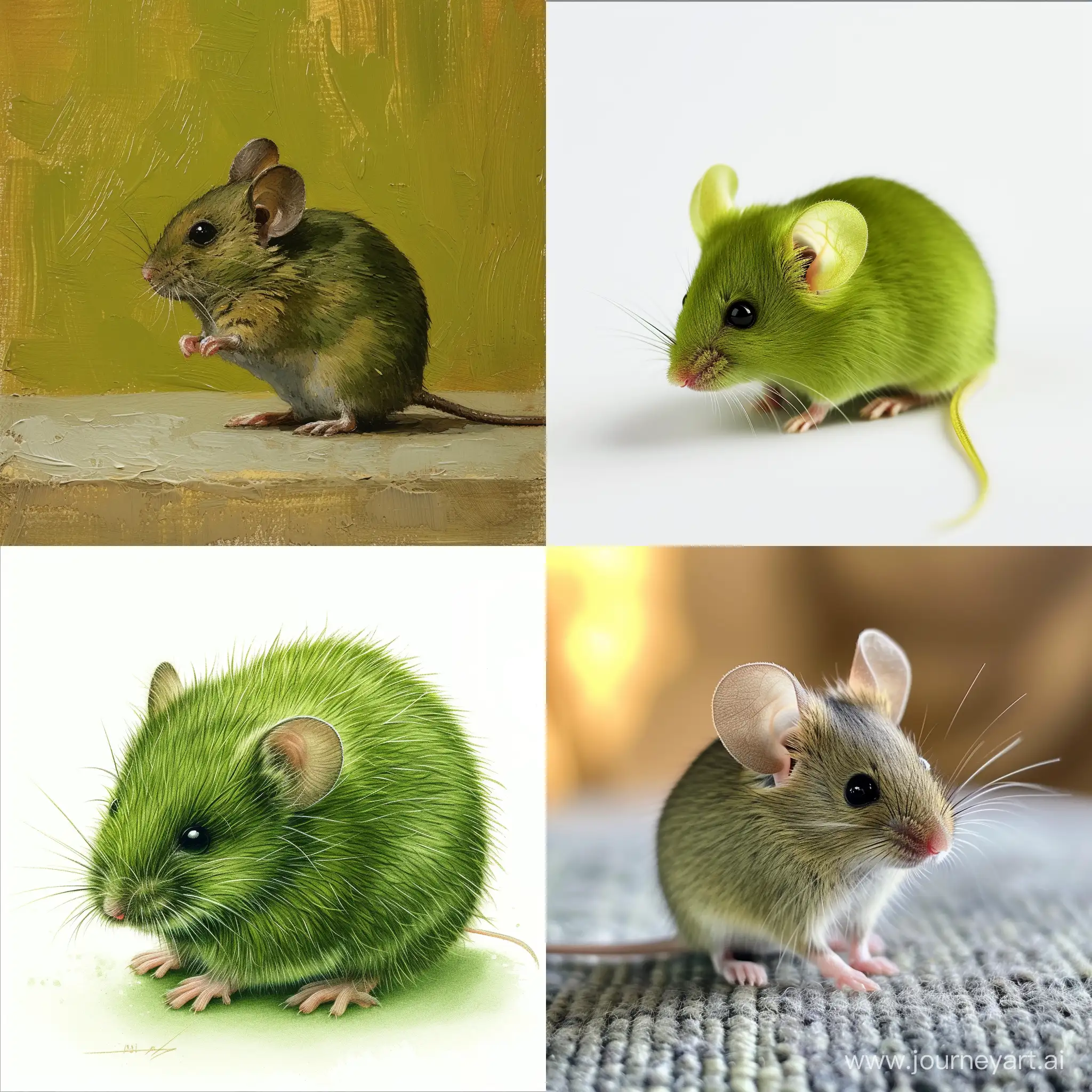 зелёная мышка