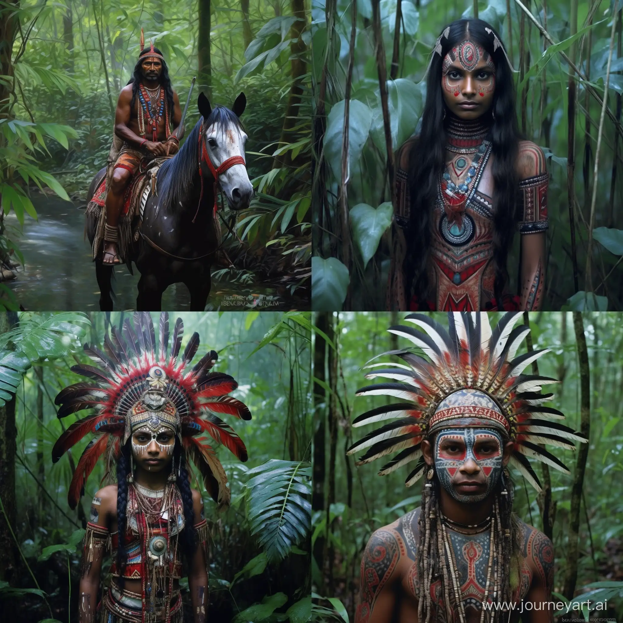 Индейцы в своих лесах 