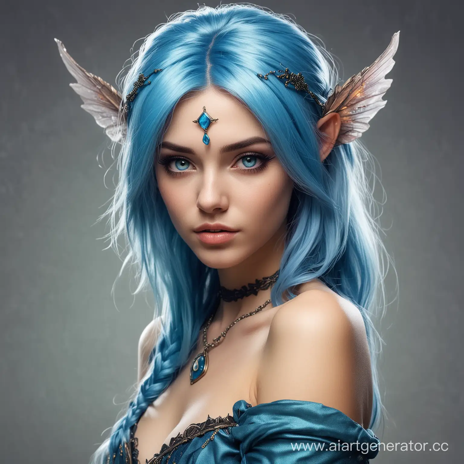 Enchanting-Young-Fairy-Sorceress-with-Blue-Hair