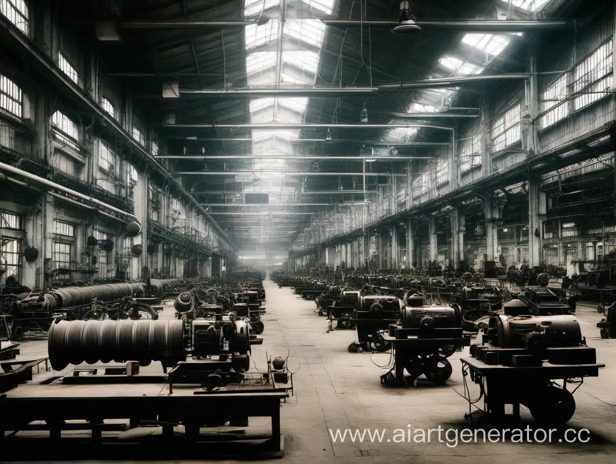 Deserted-Wartime-Factory-with-Abandoned-Machines
