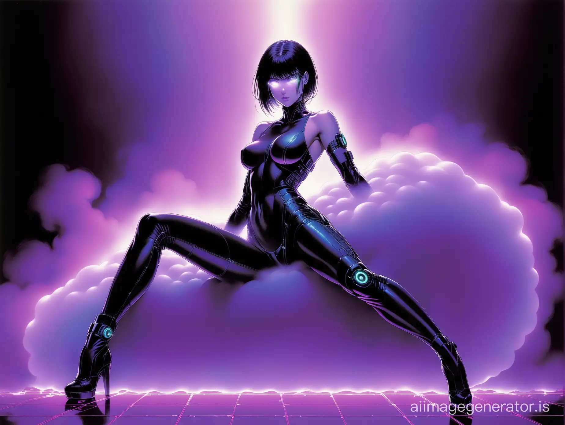 Cyberpunk-Woman-with-QR-Code-Eye