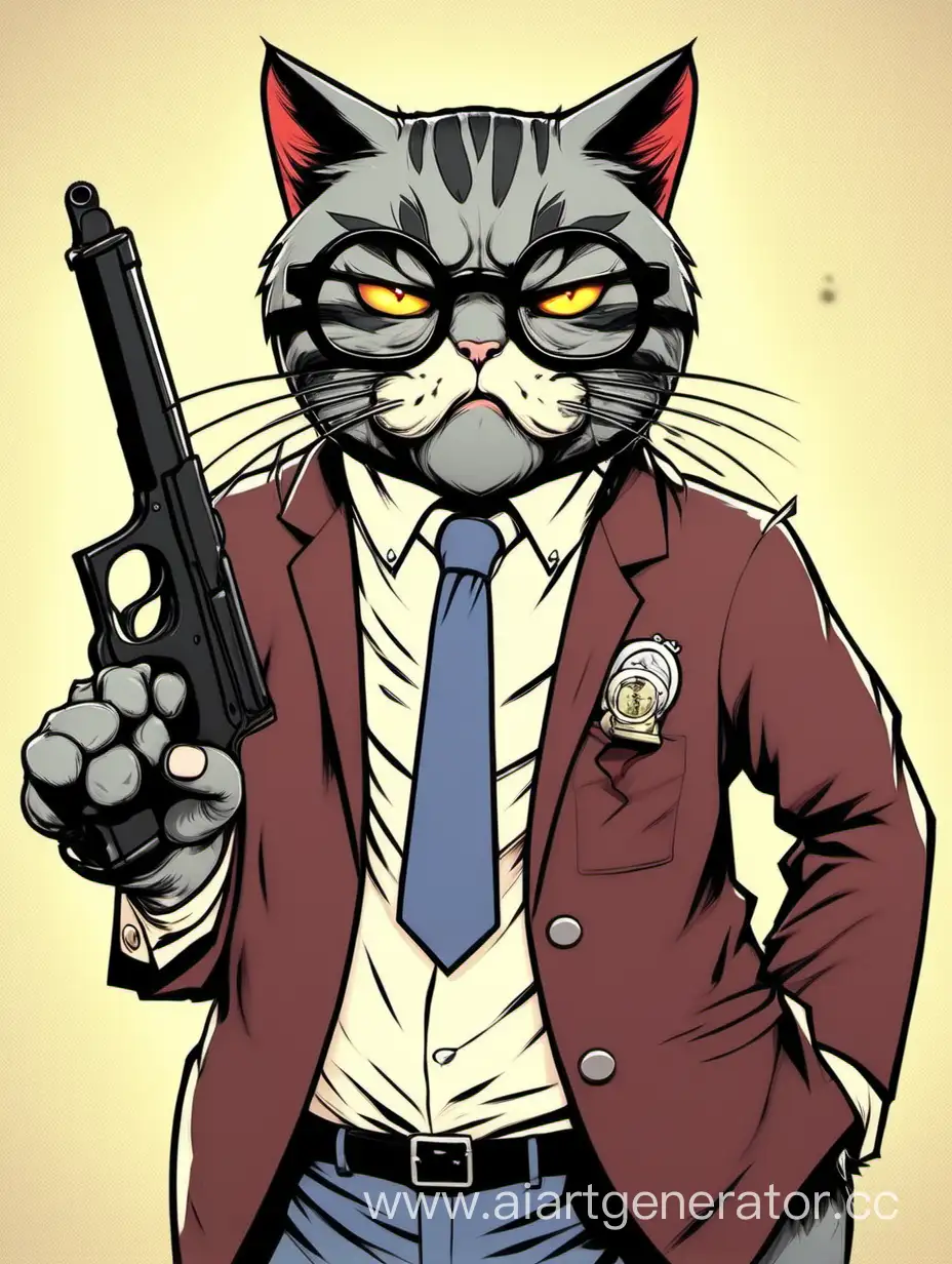 Fierce-Feline-Educator-Armed-with-Glasses-and-Determination