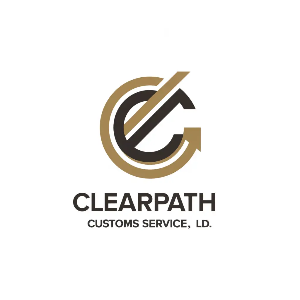 a logo design,with the text "ClearPath Customs Service Co. Ltd.", main symbol:CPCCS must be seen, must be in an oval shape LANDSCAPE,Moderate,be used in Real Estate industry,clear background