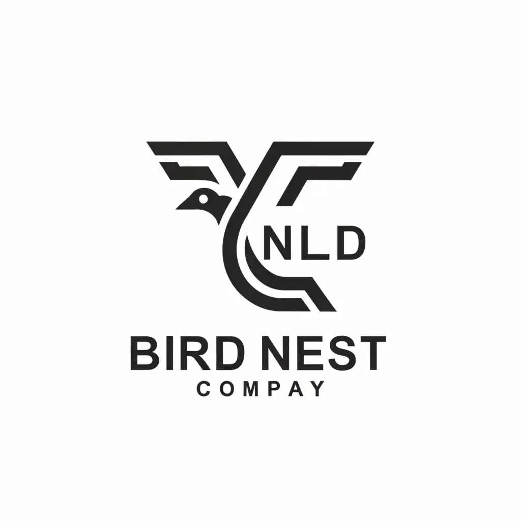 a logo design,with the text "NLD Bird nest", main symbol:NLD company,Moderate,be used in Retail industry,clear background