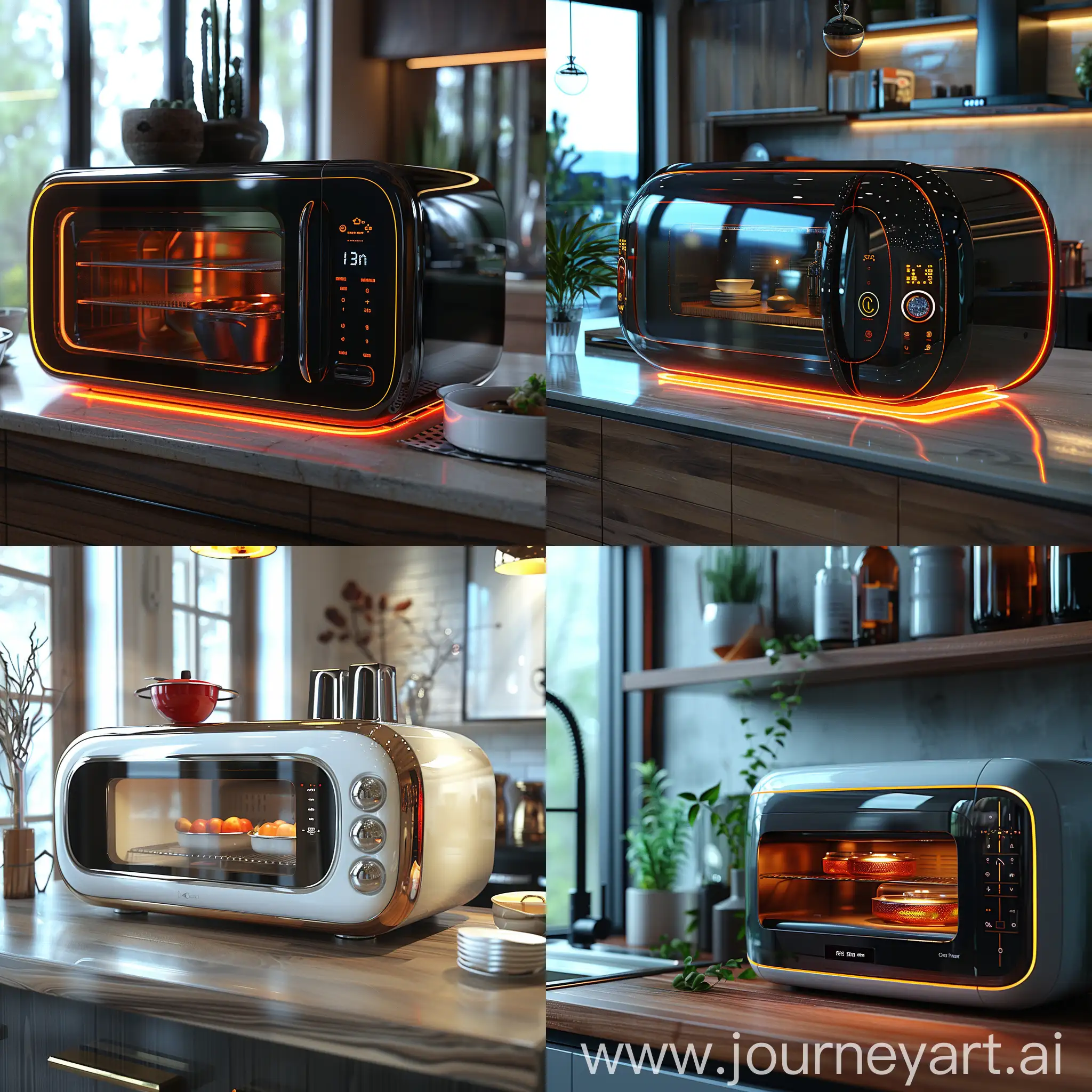 Futuristic-Microwave-in-UltraModern-Setting