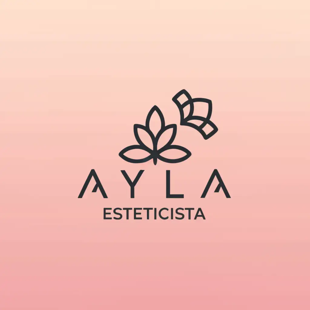 a logo design,with the text 'ayla esteticista', main symbol:leisure and well-being,Moderate,clear background