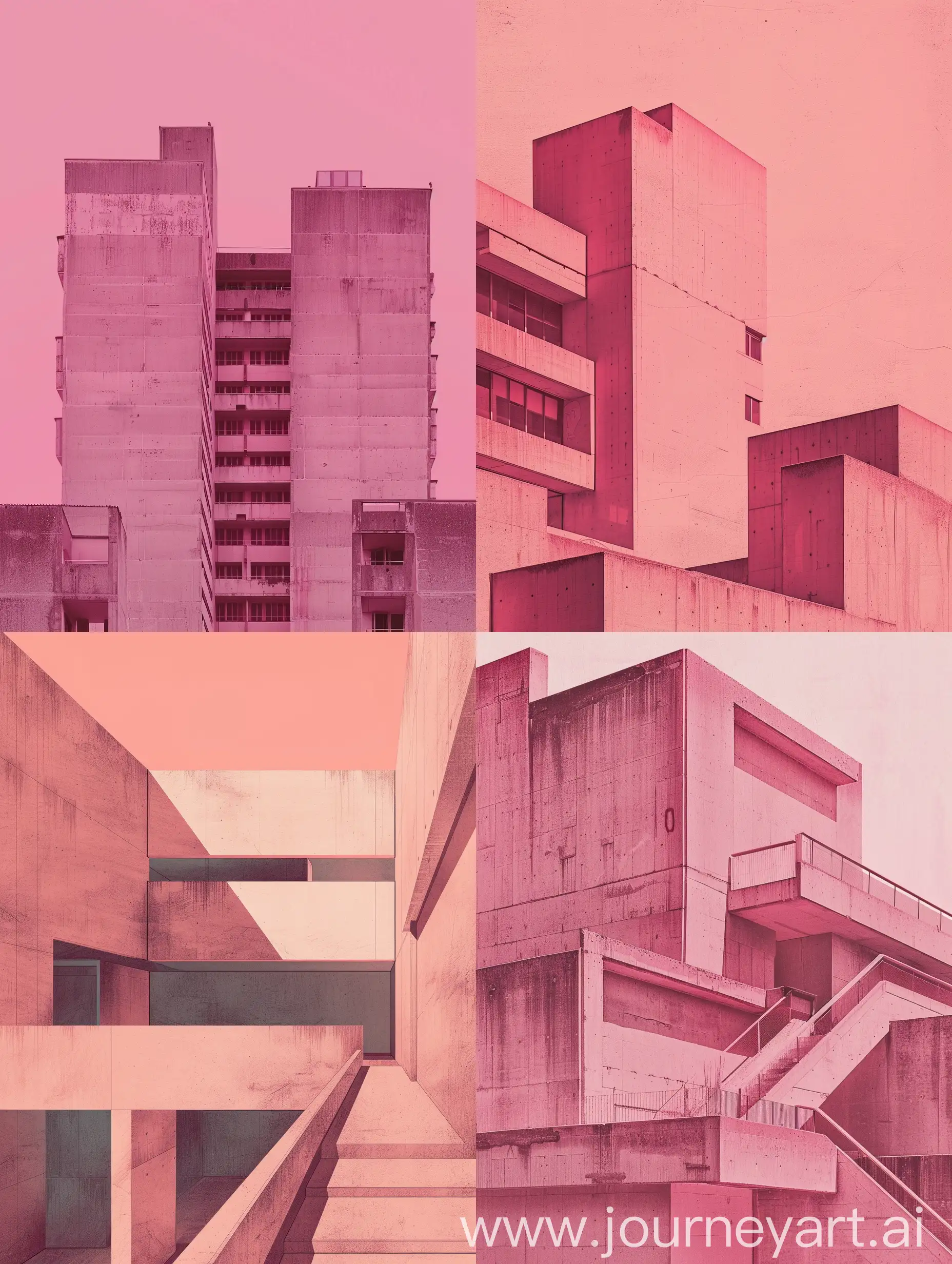Brutalism-Poster-with-Pink-Tones