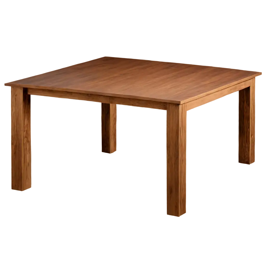 wooden table, right angle