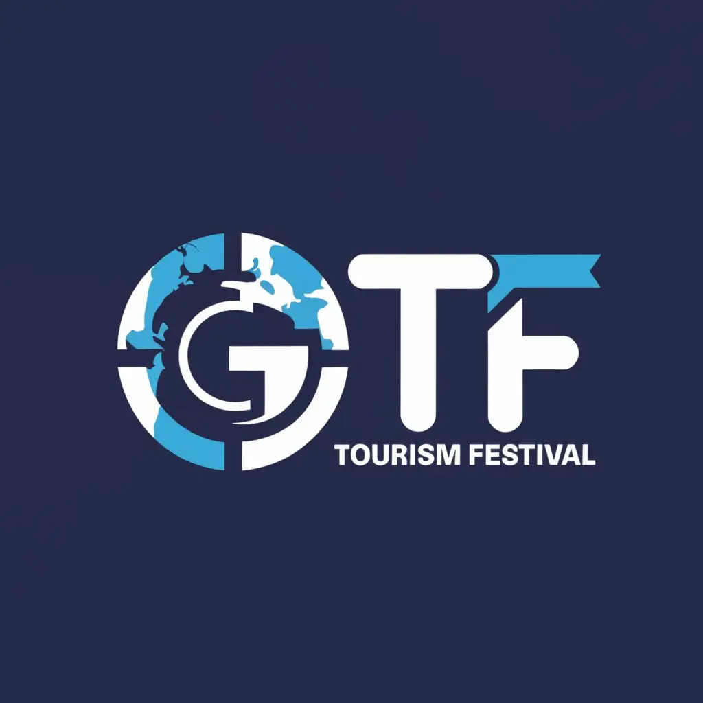 a logo design,with the text "Geo Tourism Festival", main symbol:gtf,Moderate,be used in Education industry,clear background