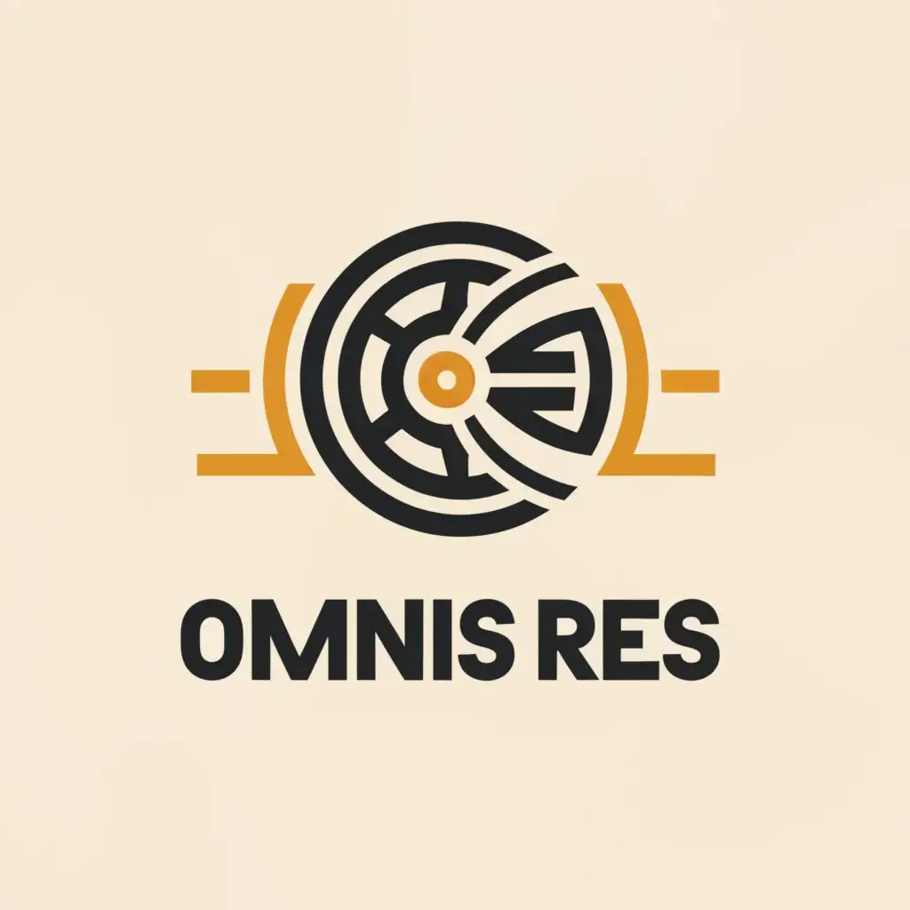 a logo design,with the text "Omnis Res", main symbol:Reel,Moderate,clear background