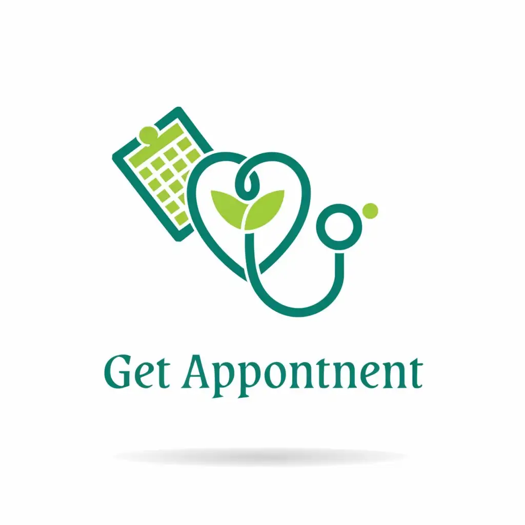 a logo design,with the text 'Get appointment', main symbol:Doctor appointment,appointment application,remote appointment,doctors,calendar,hospital, calendar,new calendar, color #8F94FA, color #8F94FA, appointments,medical,Moderate,be used in Medical Dental industry,clear background