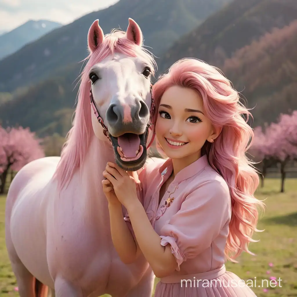 Joyful Love Song Cover with Hufeisen and Pink Horse