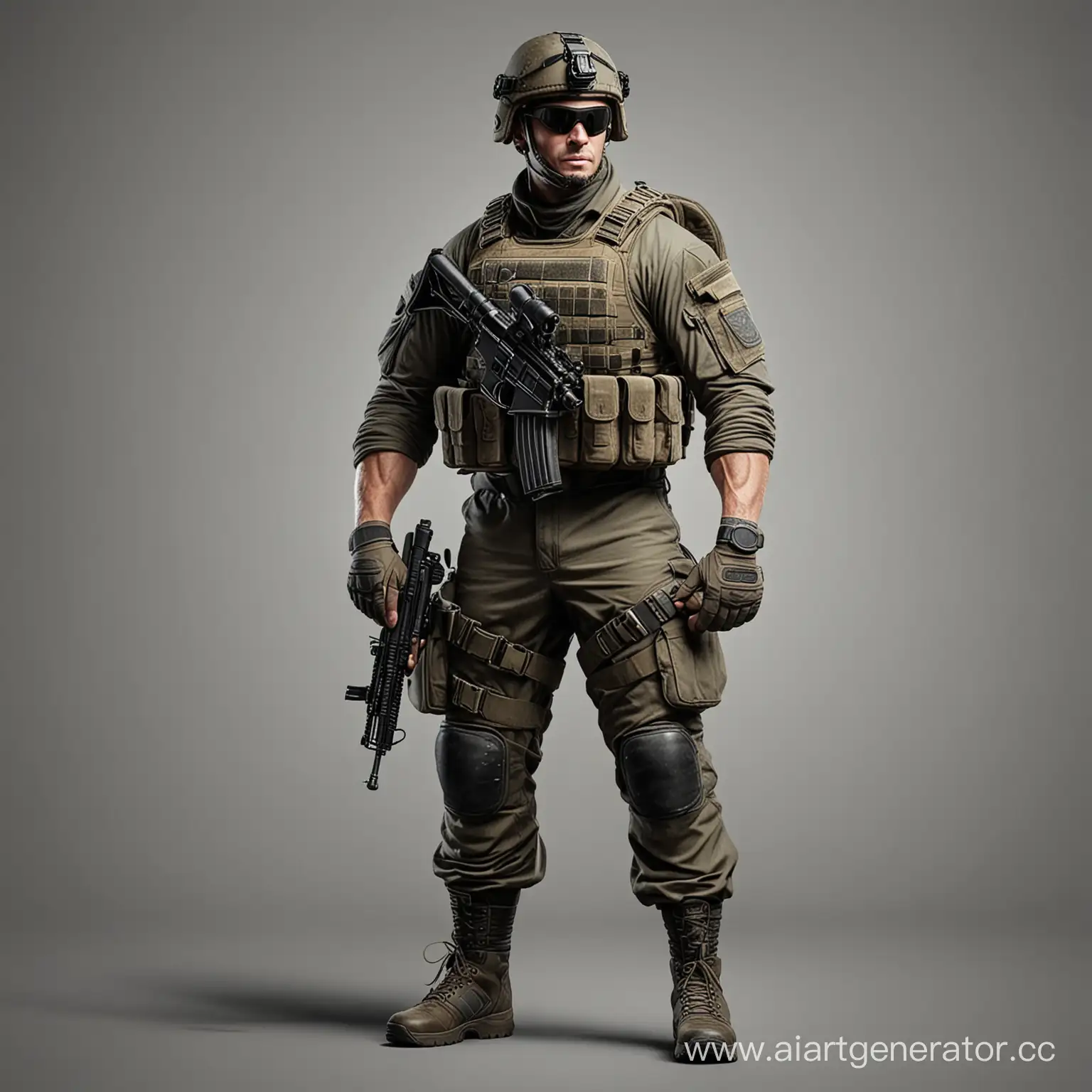 Special-Forces-Soldier-in-Full-Growth-Realistic-Military-Portrait