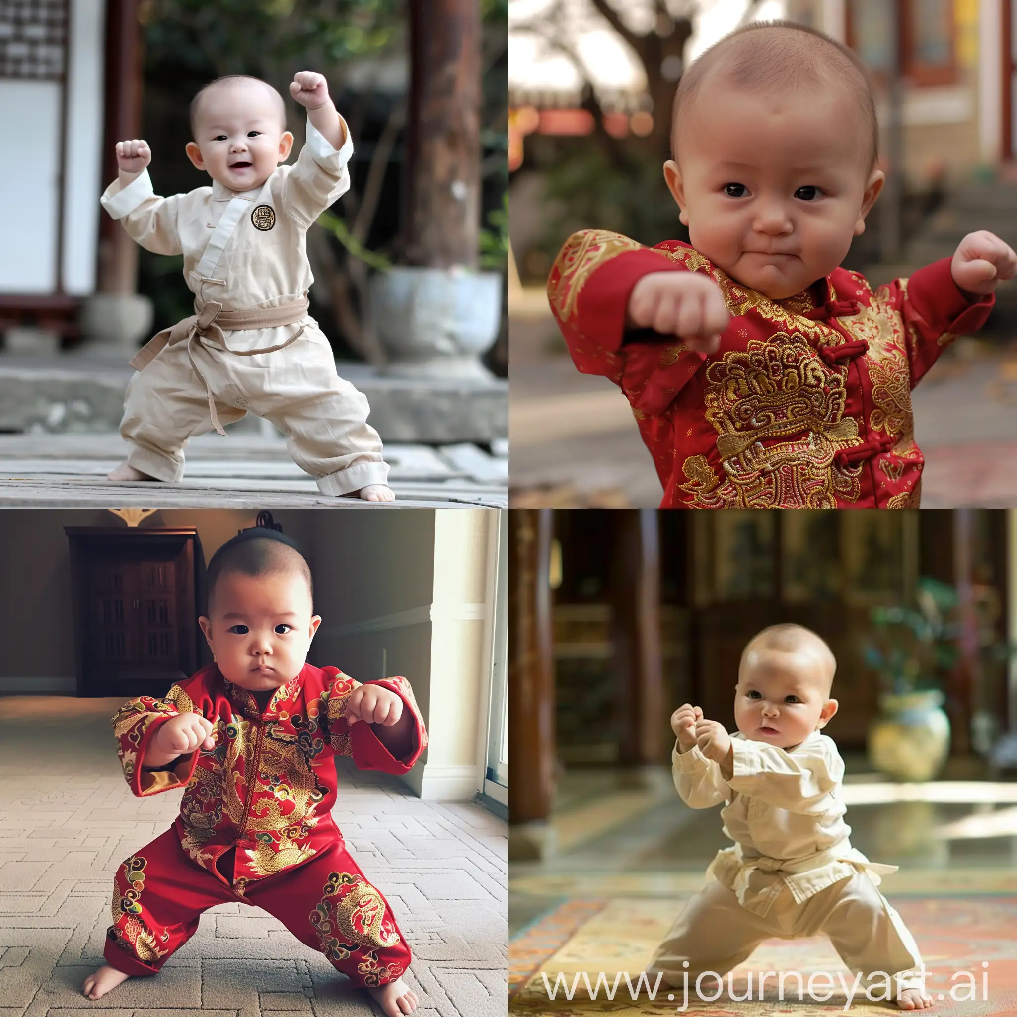Adorable-Baby-Practicing-Kung-Fu-Moves-in-Square-Aspect-Ratio