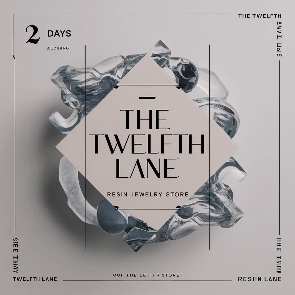 Countdown to The Twelfth Lane Online Resin Jewelry Shop Launch Poster