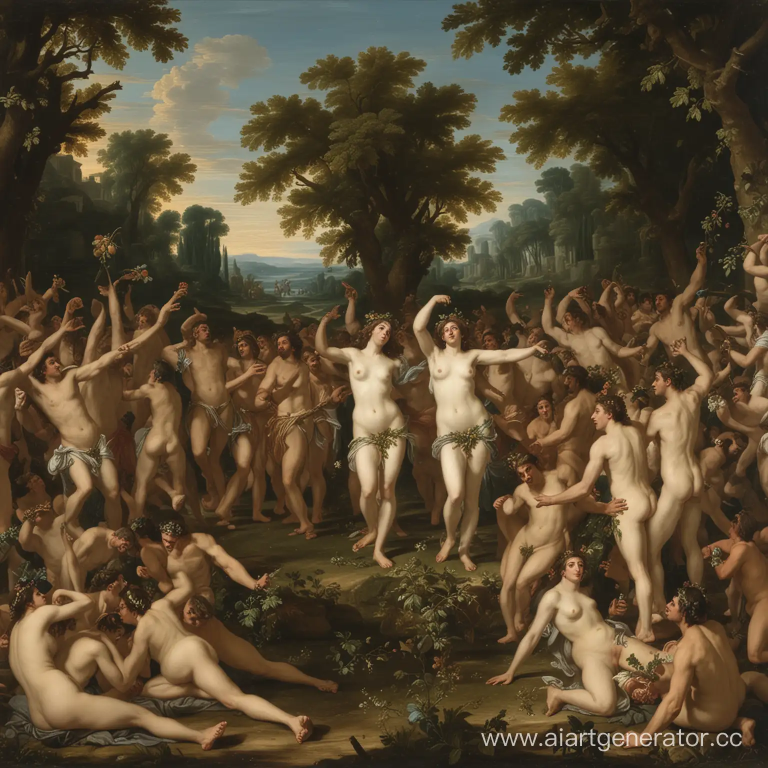 Vibrant-Bacchanalia-Celebration-with-Dancing-Figures