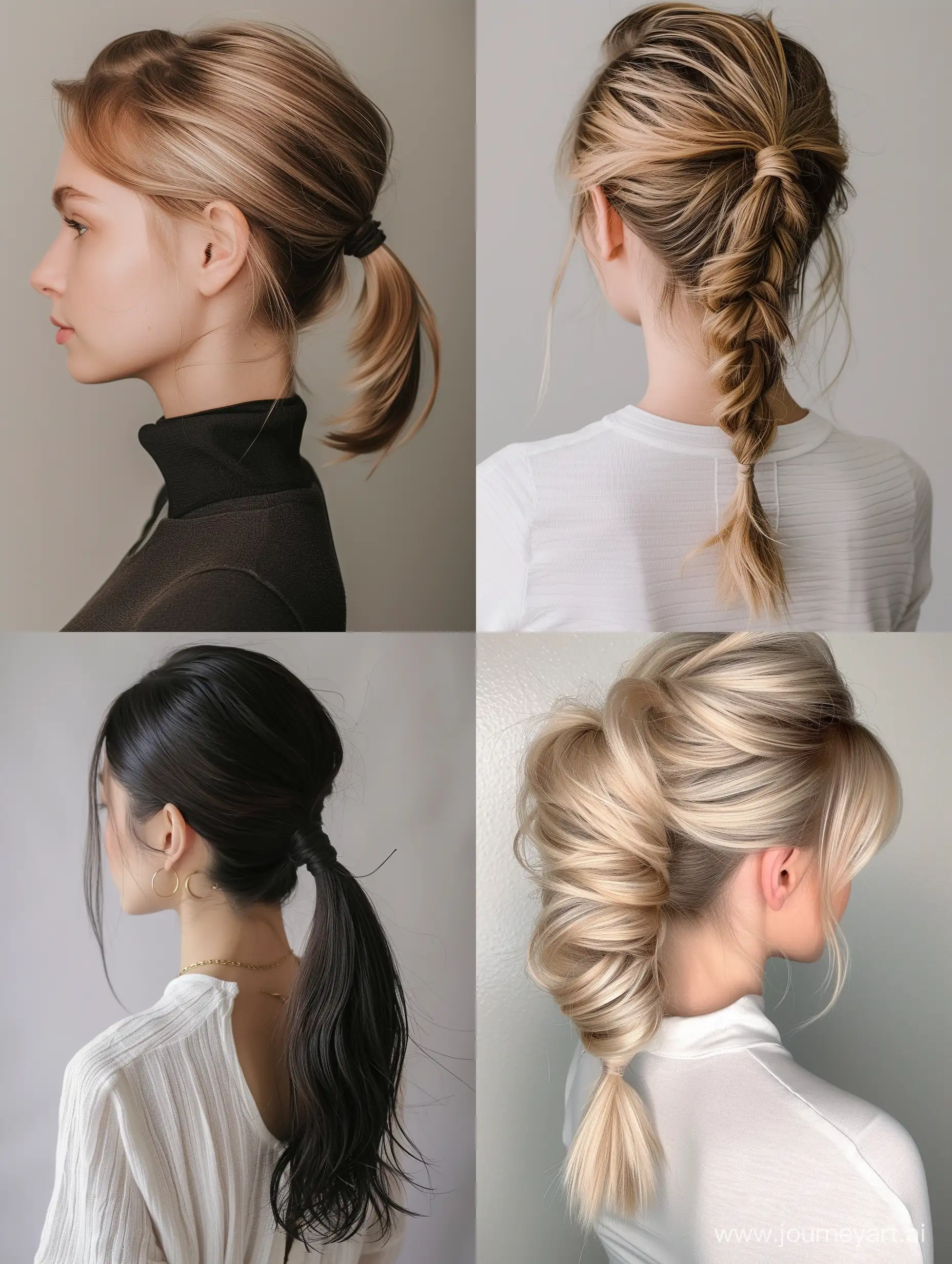 Chic-Spring-Ponytail-Hairstyles-for-Short-Hair-2024