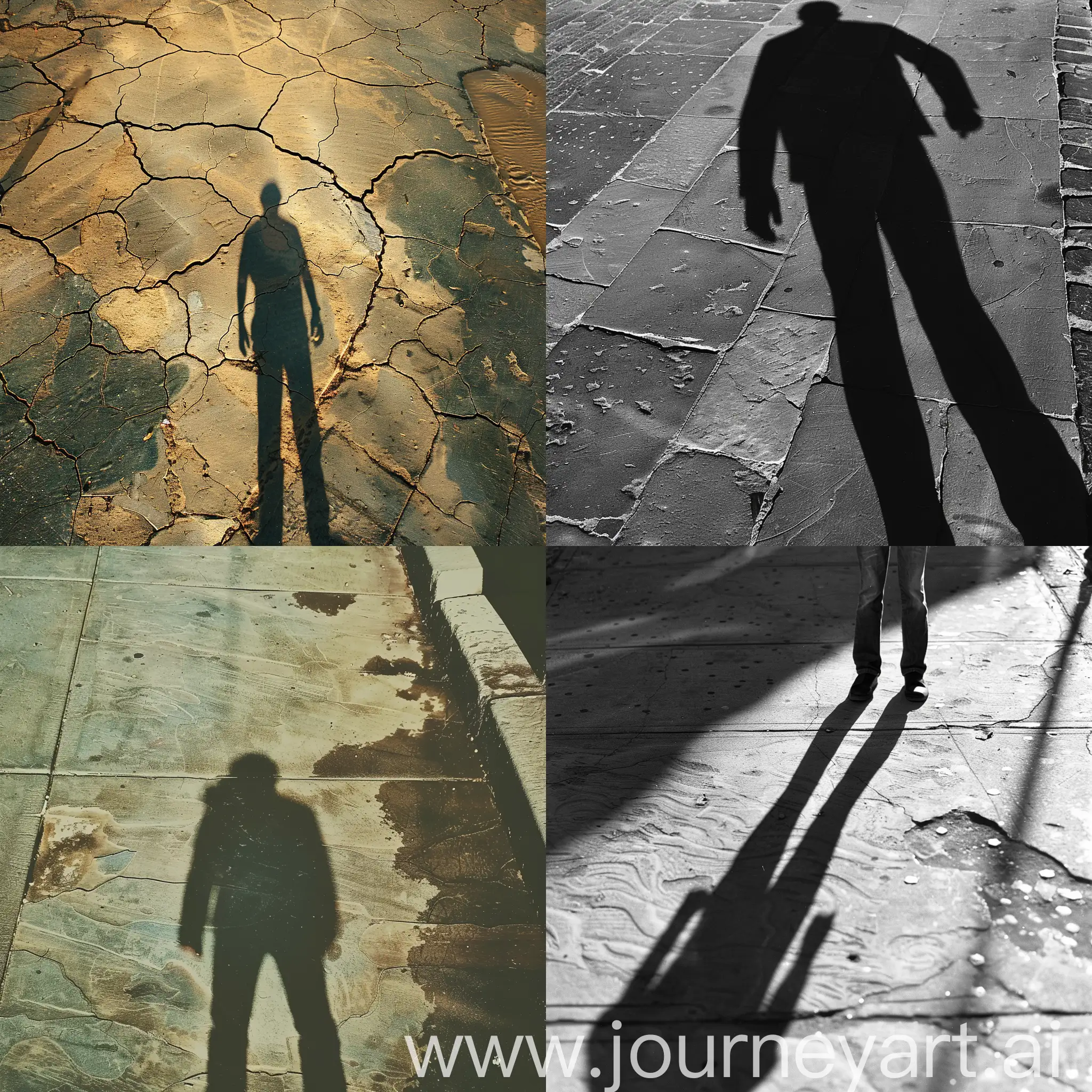 Movie Poster Photography: Shadow of a man on the ground