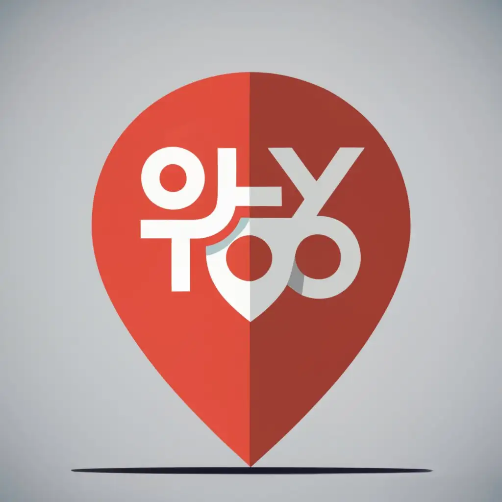 logo, home, location, with the text "yootoor", typography, be used in Real Estate industry