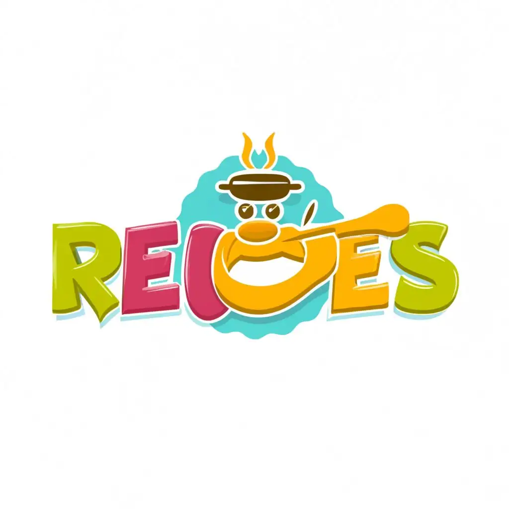 a logo design,with the text "recipes", main symbol:fun,Moderate,be used in Internet industry,clear background