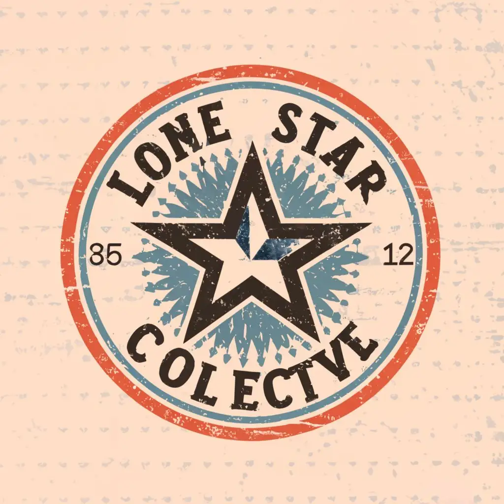 logo, lone star symbol, with the text "Lone Star Collective", typography, be used in Nonprofit industry
