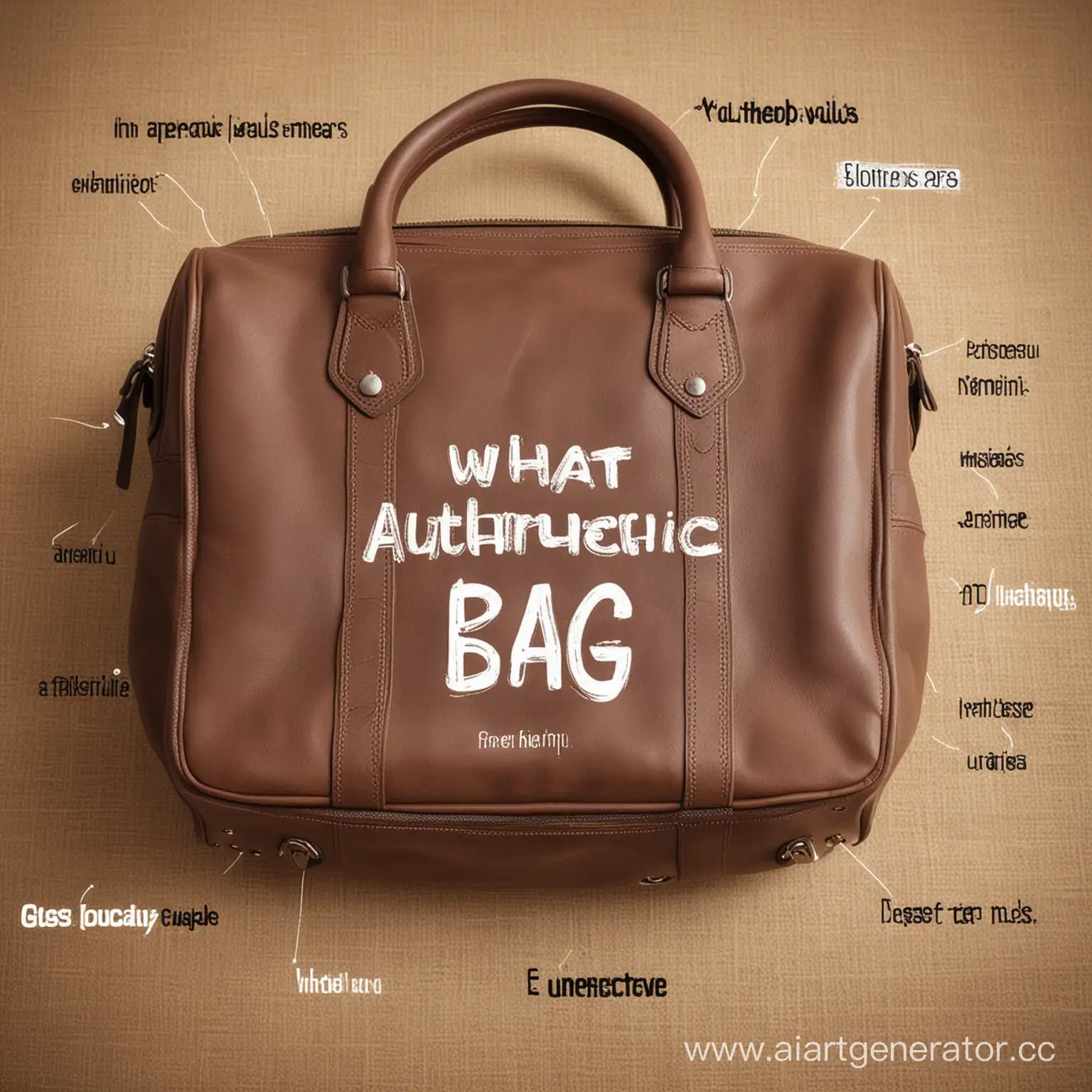 What is in your bag? Authentic picture , picture with names 