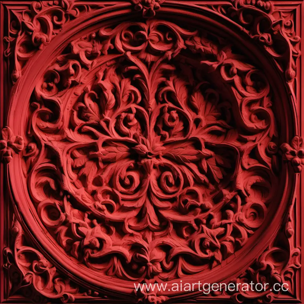 Ethereal-Gothic-Red-BasRelief-Artwork