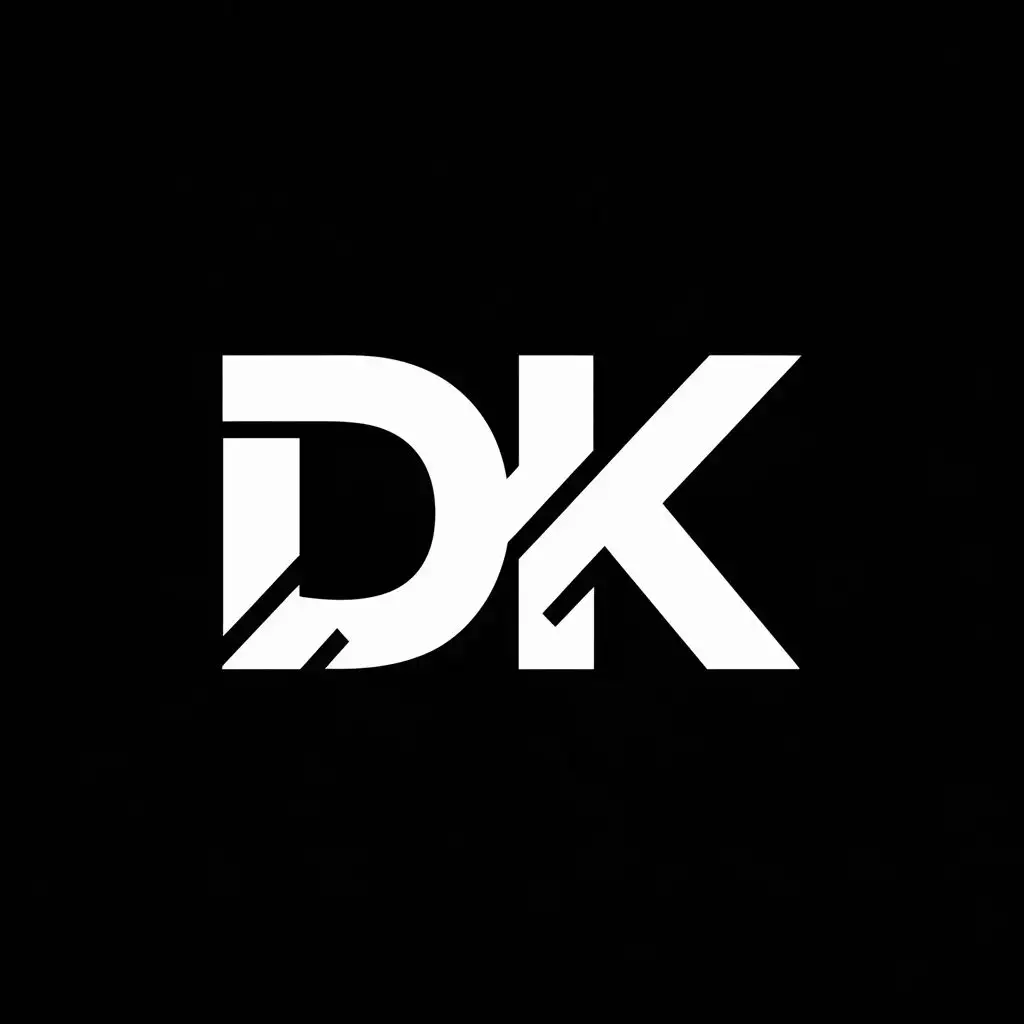 logo, Music / House, with the text "DK", typography, be used in Entertainment industry