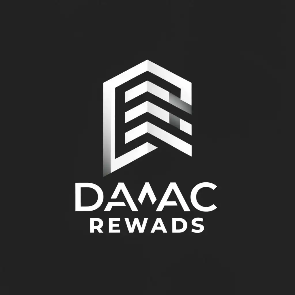 a logo design,with the text "Damac Rewards", main symbol:house, be used in Real Estate industry