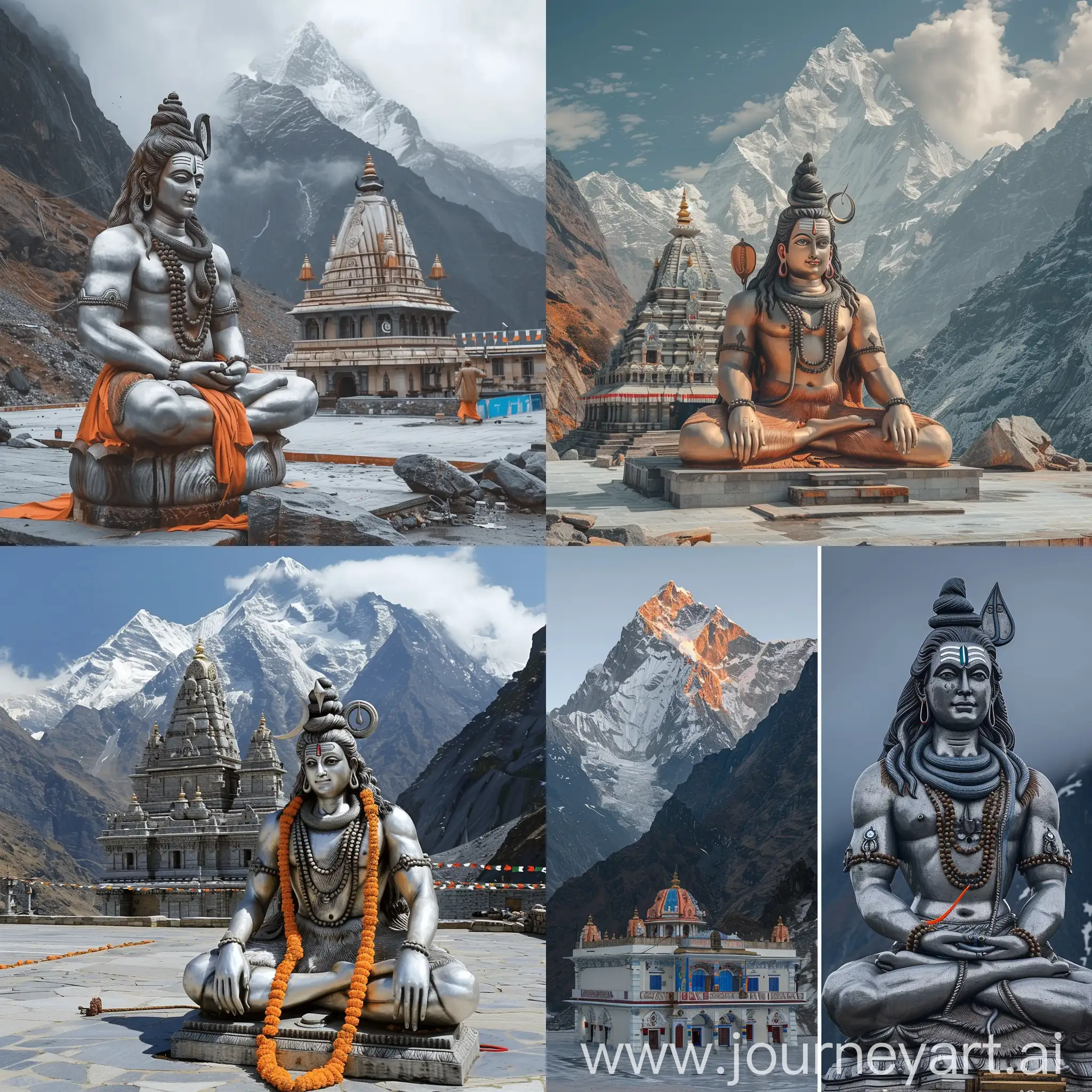Lord shiva and kedarnath mandir